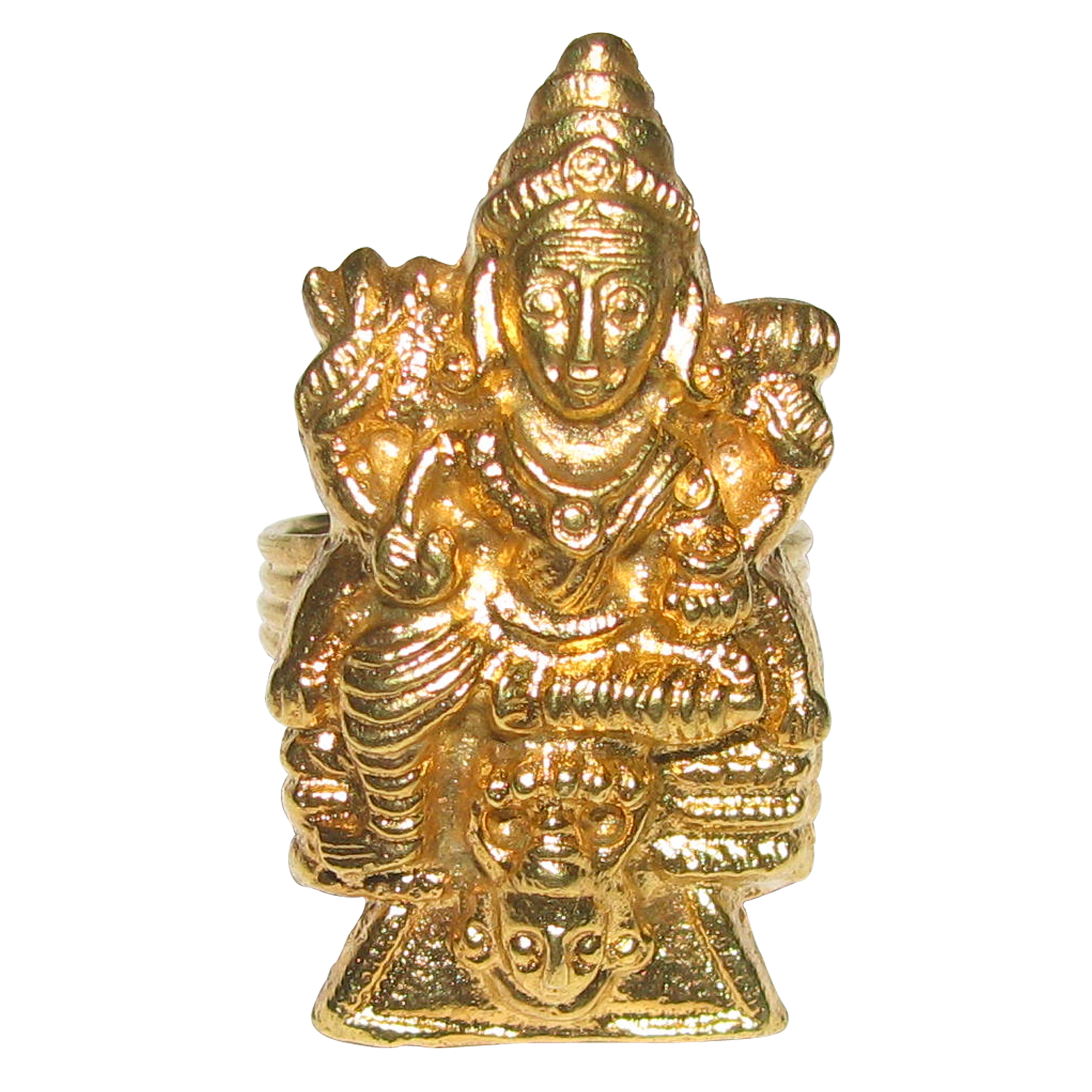S9034-06 – Aadhyathmik Powerful Consecrated Deva Pavithra Brahma Mudi  Payyannur Aimpon Panchaloha Panchalogam Panchdathu Ring 5grams - SriVanaja  Puja Store
