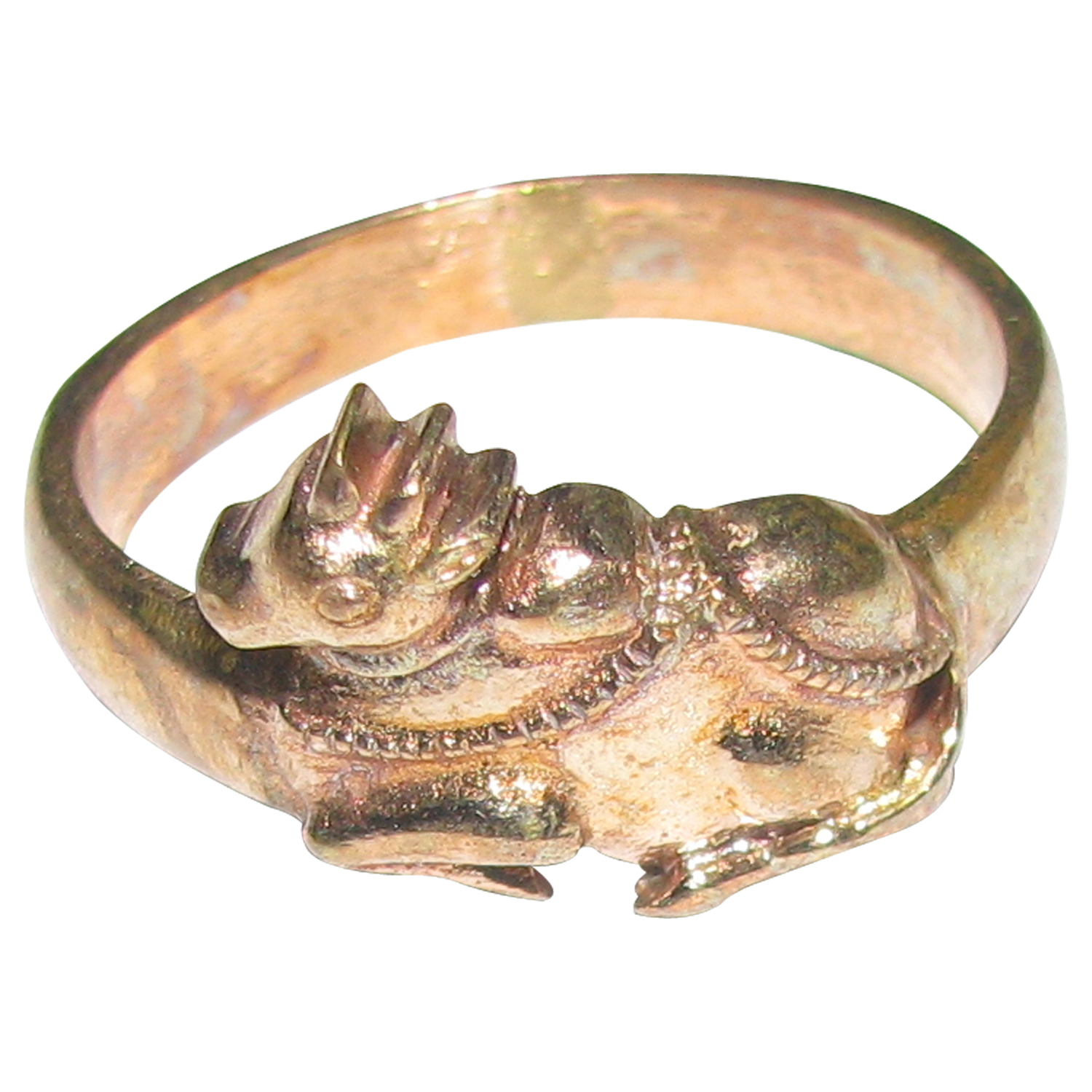 A5239 Panchalogam Nandi Ring Panchaloha Bull Ring
