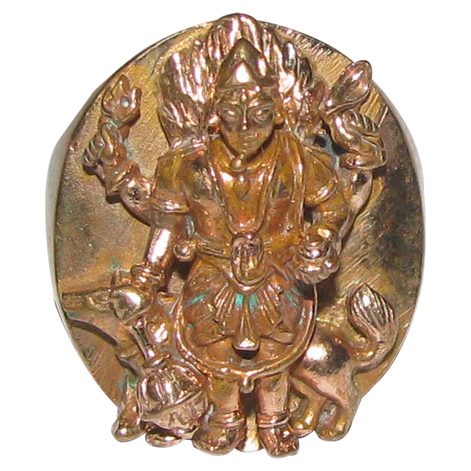 Aadhyathmik Panchalogam Kalabhairava Ring Panchaloha Bhairavar Ring S961008