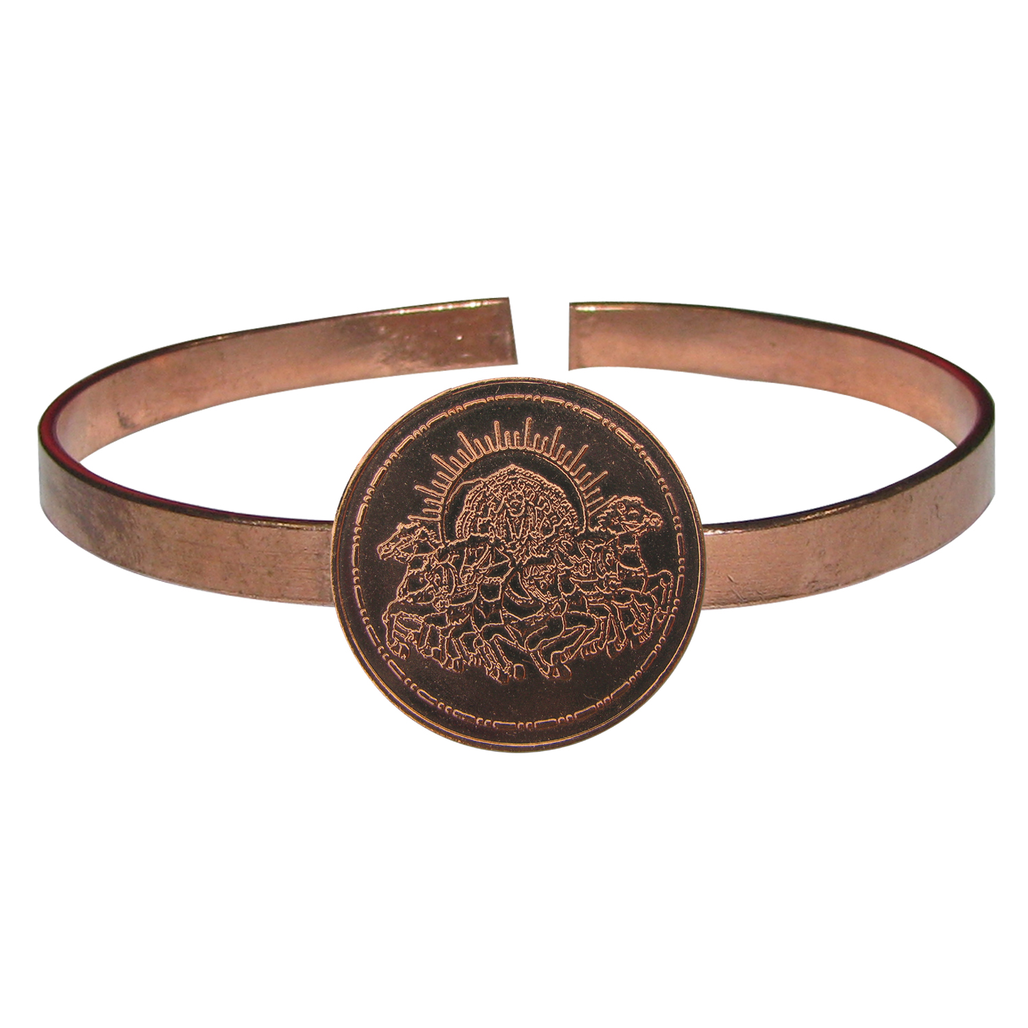 Rose Gold over Sterling Silver Evil Eye Shield Bracelet [CMB20159373-2] -  $87.00